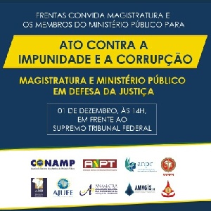 ATO CONTRA A IMPUNIDADE E A CORRUPÇÃO 01/12